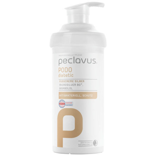 Peclavus PODOdiabetic Fodcreme Sølv 500 ml