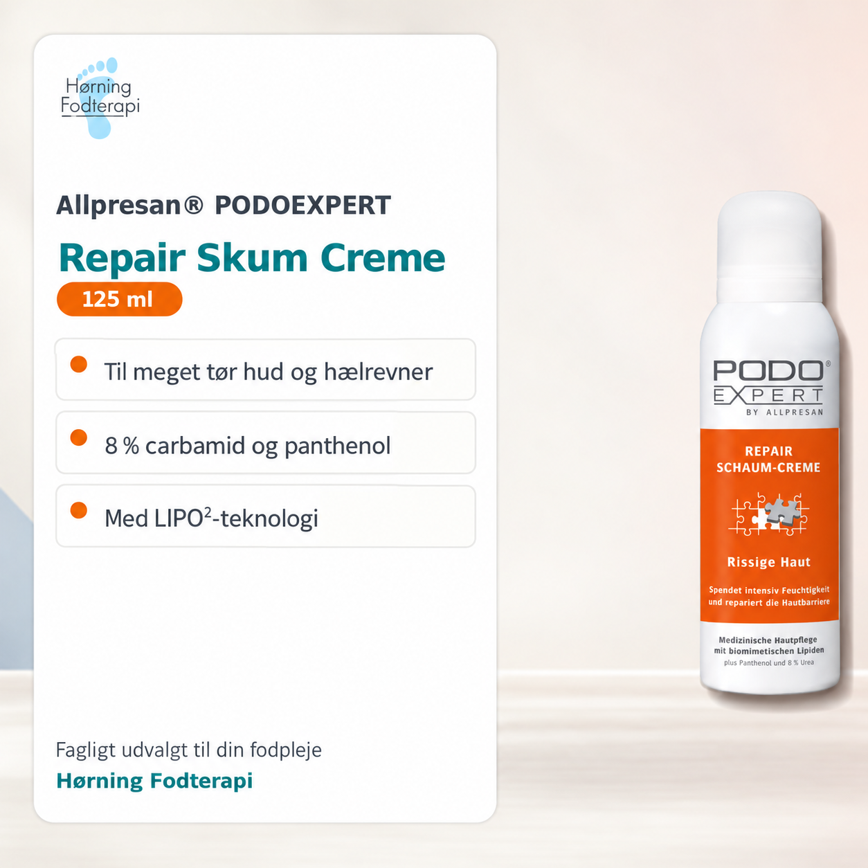 Allpresan PODOEXPERT Repair Skum Creme 125 ml – Hørning Fodterapi