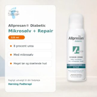Allpresan Diabetic Mikrosølv + Repair med 8 procent urea, 125 ml – Hørning Fodterapi