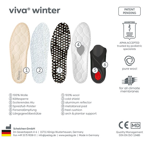 Pedag Viva Winter varm indlægssål - Billede 5
