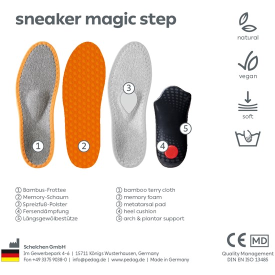 Pedag Sneaker Magic Step indlægssål - Billede 2