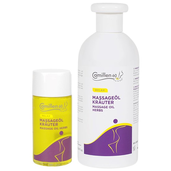 Camillen Relax Massageolie Urter – 125/500 ml