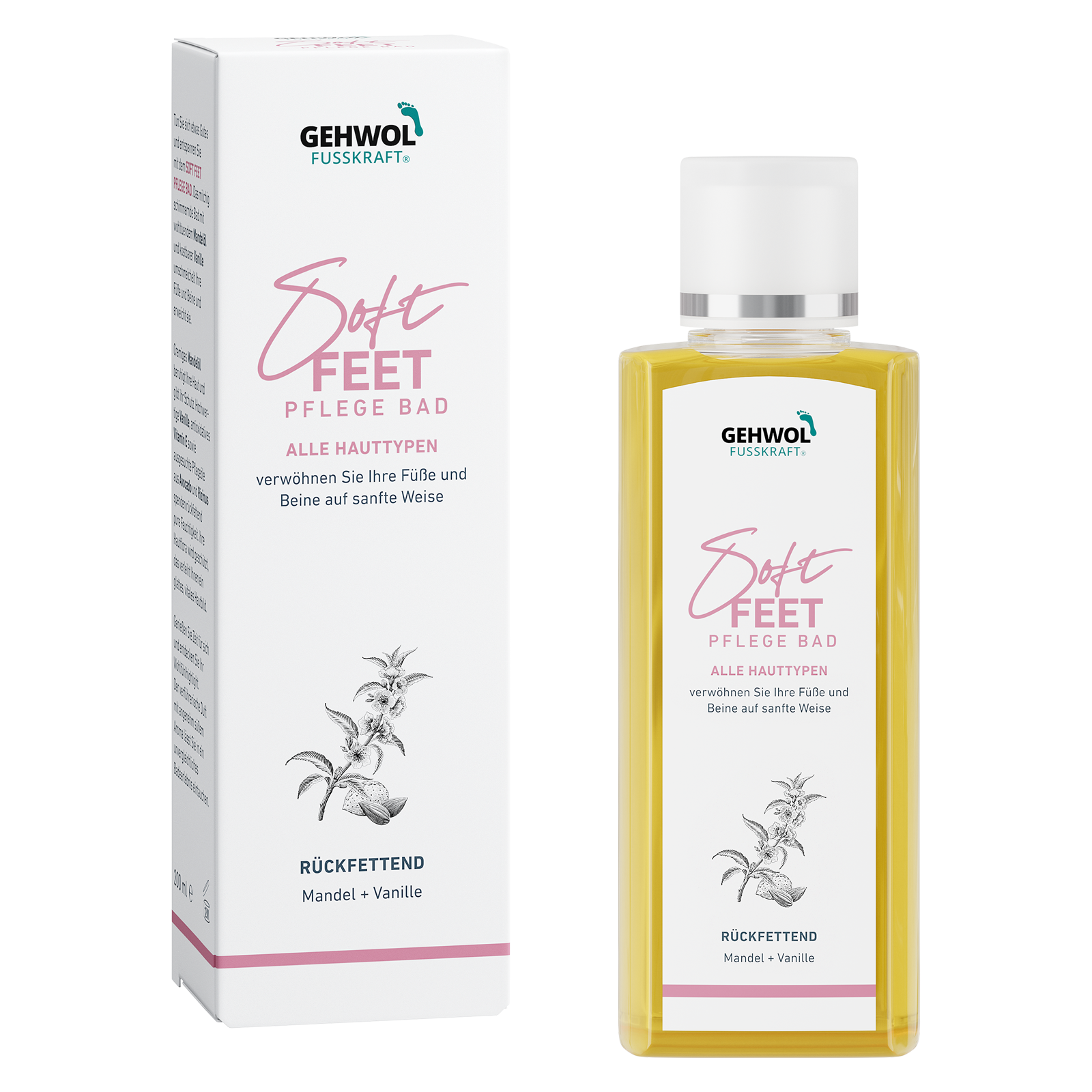 GEHWOL FUSSKRAFT Soft Feet Nourishing Bath – produktets emballage