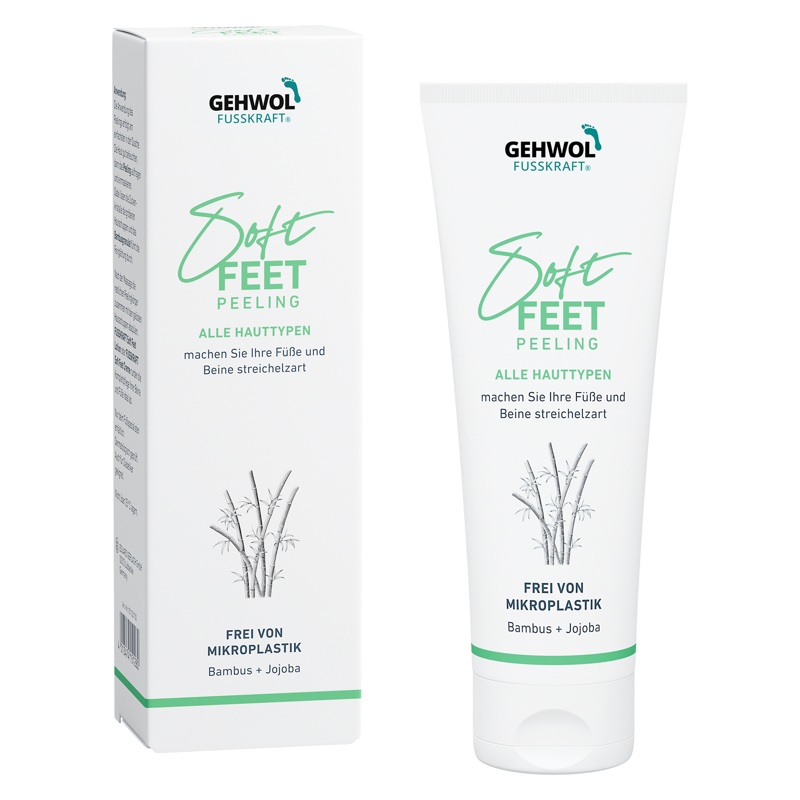 GEHWOL FUSSKRAFT Soft Feet Scrub – produktets emballage