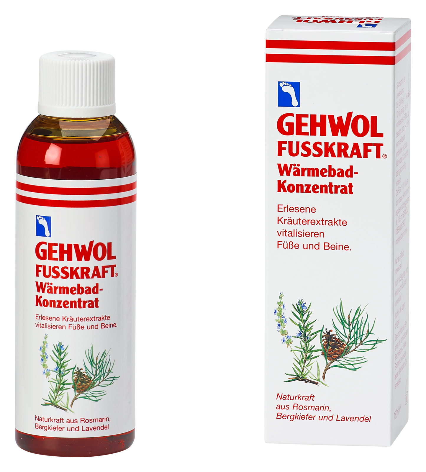 GEHWOL FUSSKRAFT Warming Bath-Concentrate 150 ml – produktets emballage