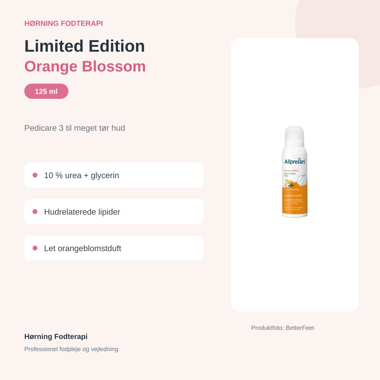 Allpresan Orange Blossom – nøgleegenskaber