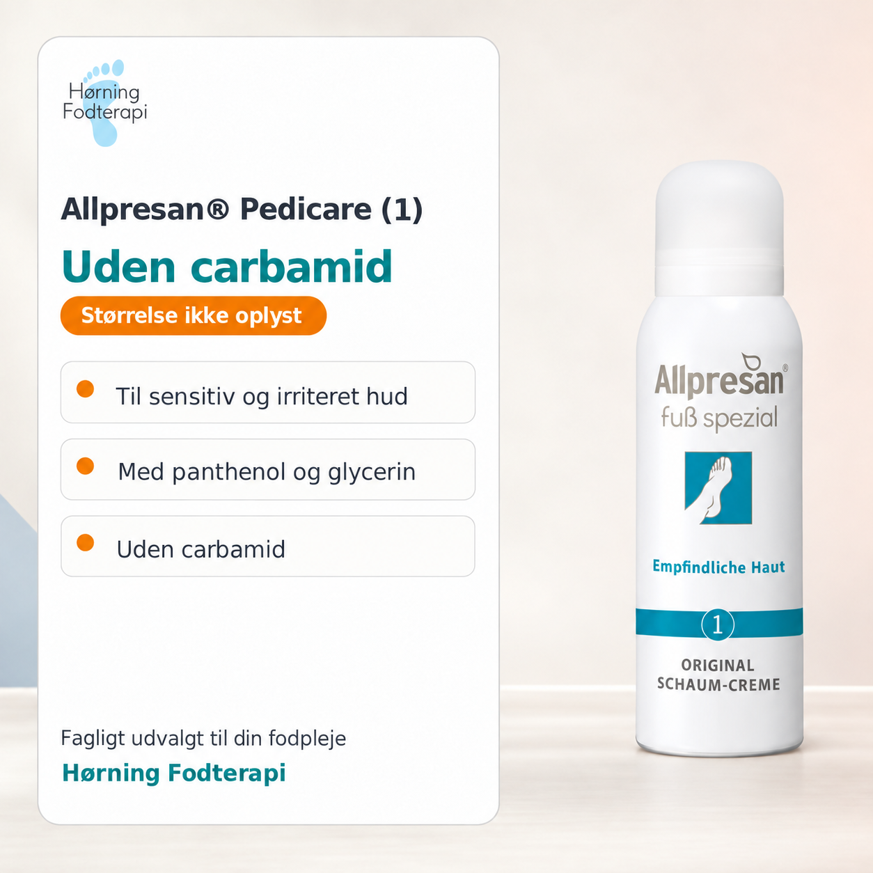 Allpresan Pedicare (1) uden carbamid – egenskaber og fordele