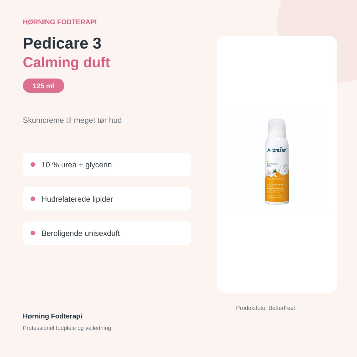 Allpresan Calming duft – nøgleegenskaber