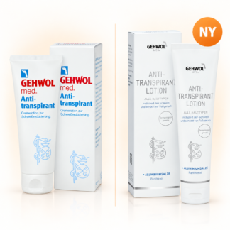 Gehwol med Anti-perspirant 125 ml – gammel og ny emballage