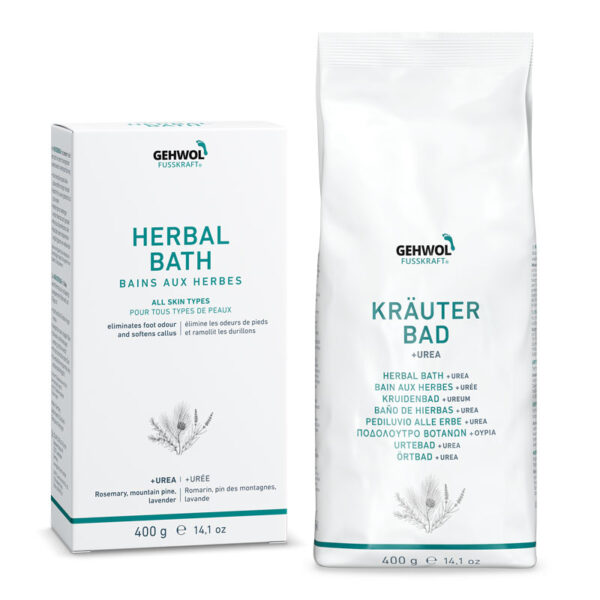 GEHWOL FUSSKRAFT Herbal Bath 400 g – engelsk emballage