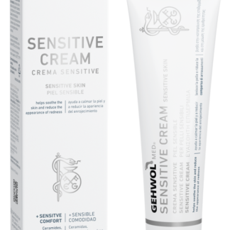 GEHWOL MED Sensitive 75 ml – tube og æske med engelsk tekst