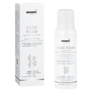 Gehwol med Express Foam 125 ml – originalfoto med engelsk emballagetekst
