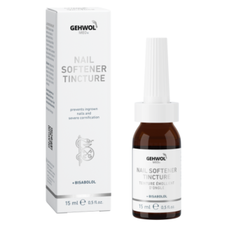 Gehwol med Nail Softener 15 ml – originalfoto med engelsk emballagetekst