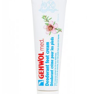 Gehwol med Fussdeo Creme 125 ml – originalfoto med engelsk emballagetekst