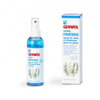 GEHWOL Caring FOOTDEO 150 ml – originalfoto med engelsk emballagetekst