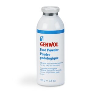 GEHWOL Footpowder 100 g – originalfoto med engelsk emballagetekst