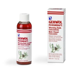 GEHWOL FUSSKRAFT Warming Bath-Concentrate 150 ml – originalfoto med engelsk emballagetekst